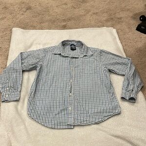 Blue Checkered Button Down Shirt